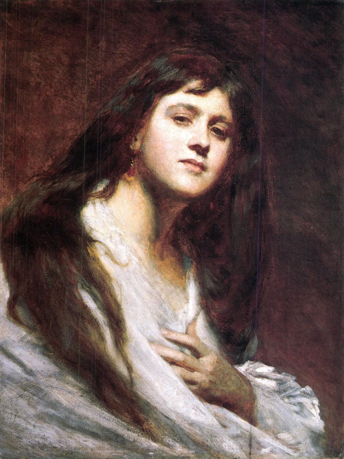 Ritratto di donna, circa 1880 - Magyar Nemzeti Galéria, Budapest